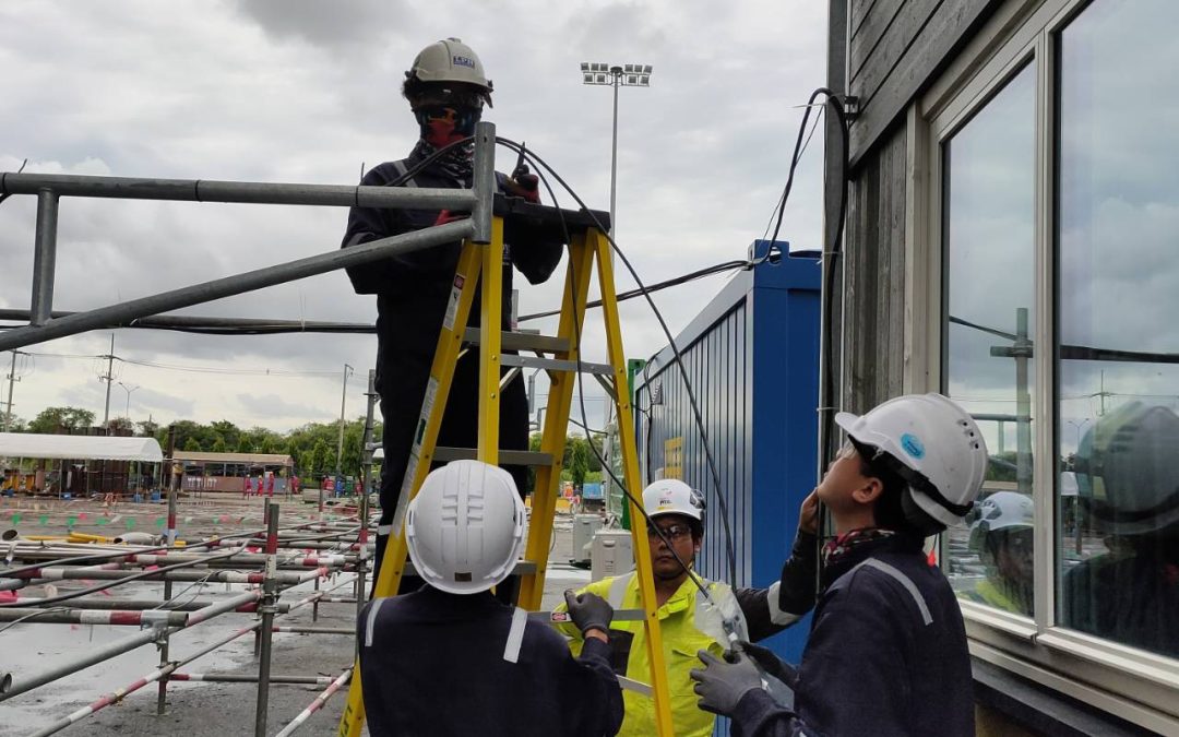 งานติดตั้งระบบ LAN บริษัท Aible แหลมฉบัง