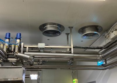 งานติดตั้งแอร์ ท่อดักส์กลมแบบสแตนเลส