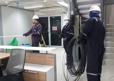 งานติดตั้ง Fiber Obtic บ.Aible มาบตาพุต